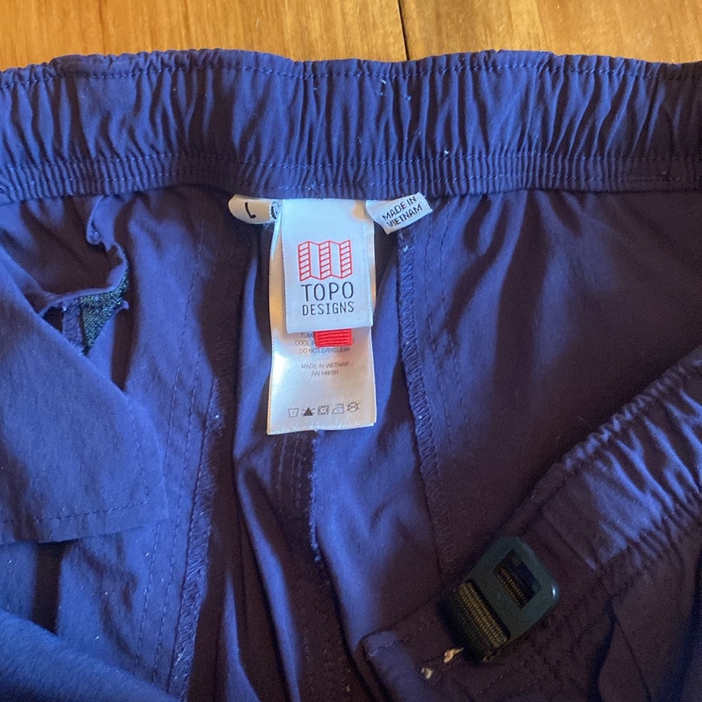 Topo Designs Blue Men's Pants - Picture 3 of 4
